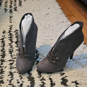Gray Stiletto Booties